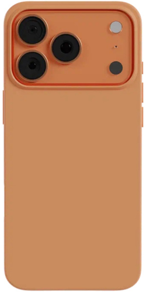 Чехол AceCase Soft Shell для iPhone 17 Pro Max Оранжевый